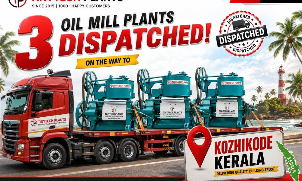 3 Oil Expeller Machines Dispatched to Kozhikode, Kerala