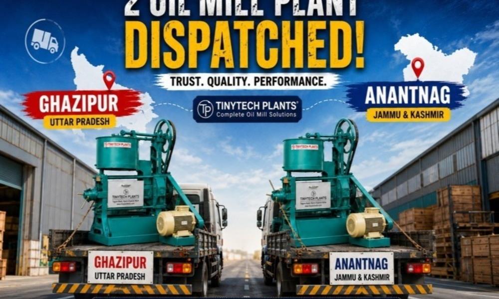Two Innovative Oil Mill Plants Dispatched to Ghazipur & Anantnag