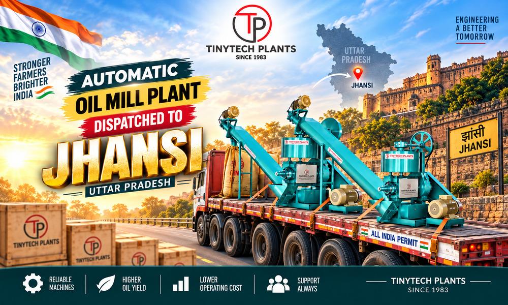 Commercial Automatic Oil Mill Plant Dispatched to Jhansi Uttar Pradesh